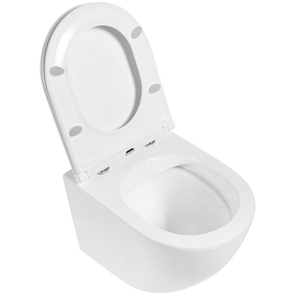 Унитаз BelBagno Sfera-R BB046CHR/BB870SC подвесной с сиденьем Микролифт Унитаз BelBagno Sfera-R BB046CHR/BB870SC подвесной с сиденьем Микролифт