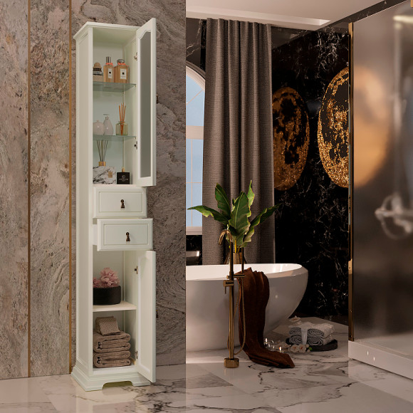 Шкаф пенал Opadiris Риспекто 30 R 00-00005831 Слоновая кость Шкаф пенал Opadiris Риспекто 30 R 00-00005831 Слоновая кость