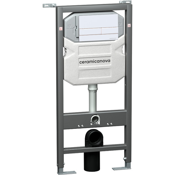 Комплект унитаза с инсталляцией Ceramicanova Balearica CN6000_1002W_1000 с сиденьем Микролифт и Белой клавишей смыва Комплект унитаза с инсталляцией Ceramicanova Balearica CN6000_1002W_1000 с сиденьем Микролифт и Белой клавишей смыва