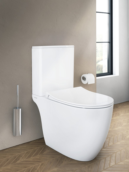 Унитаз компакт Vitra Sento Rim-ex open back 9830B003-7204 с бачком и сиденьем Микролифт Унитаз компакт Vitra Sento Rim-ex open back 9830B003-7204 с бачком и сиденьем Микролифт