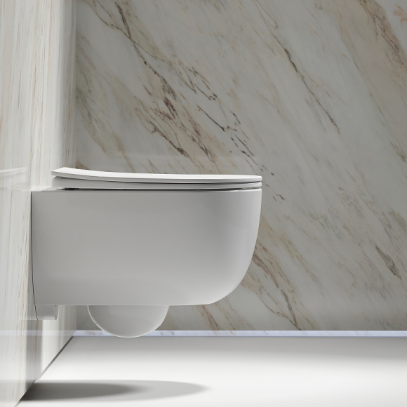 Унитаз Ceramicanova Modena Rimless CN6063 подвесной Белый глянцевый с сиденьем Микролифт Унитаз Ceramicanova Modena Rimless CN6063 подвесной Белый глянцевый с сиденьем Микролифт