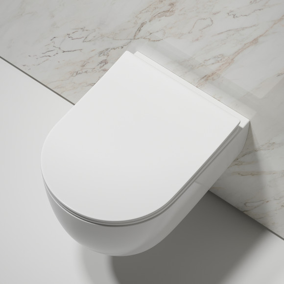 Унитаз Ceramicanova Modena Rimless CN6063 подвесной Белый глянцевый с сиденьем Микролифт Унитаз Ceramicanova Modena Rimless CN6063 подвесной Белый глянцевый с сиденьем Микролифт