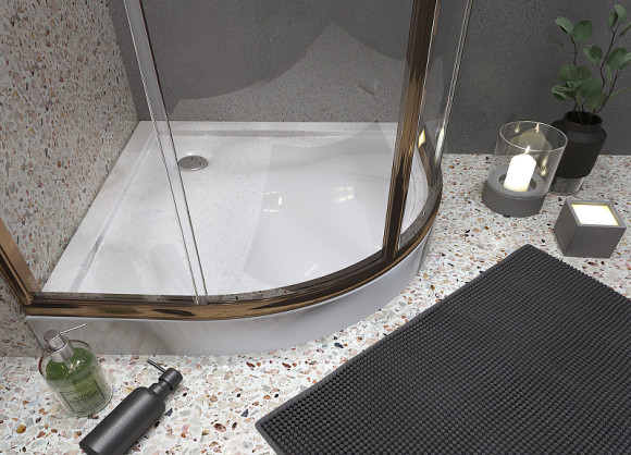 Акриловый поддон для душа Santek Палермо 80х80 1WH302477 Белый