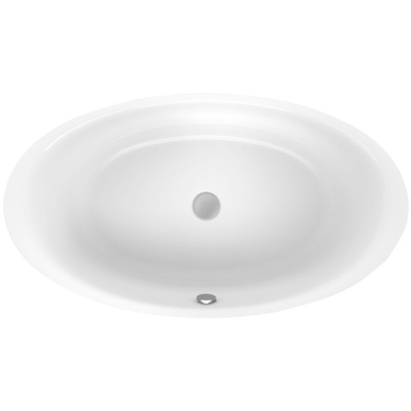 Стальная ванна Bette Eve 180x100 6043-000 PLUS с шумоизоляцией и антигрязевым покрытием