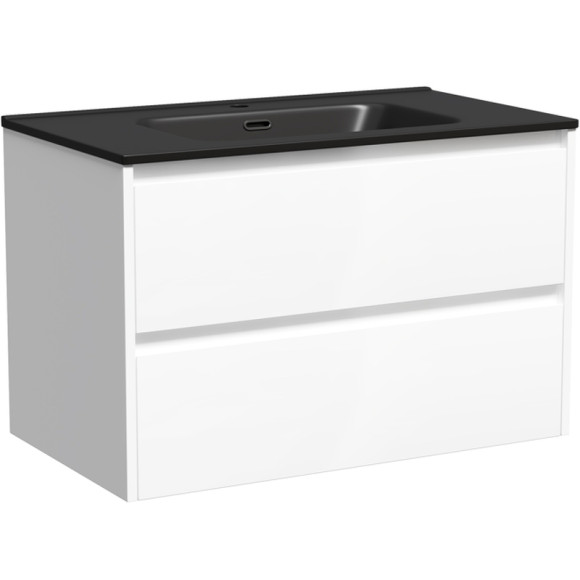 Тумба под раковину Sancos Libra 80 LB80W подвесная Белый глянец