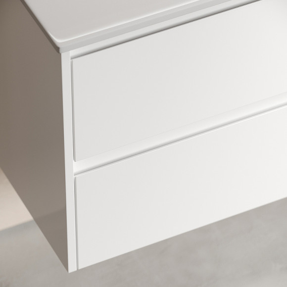 Тумба под раковину Sancos Libra 80 LB80W подвесная Белый глянец