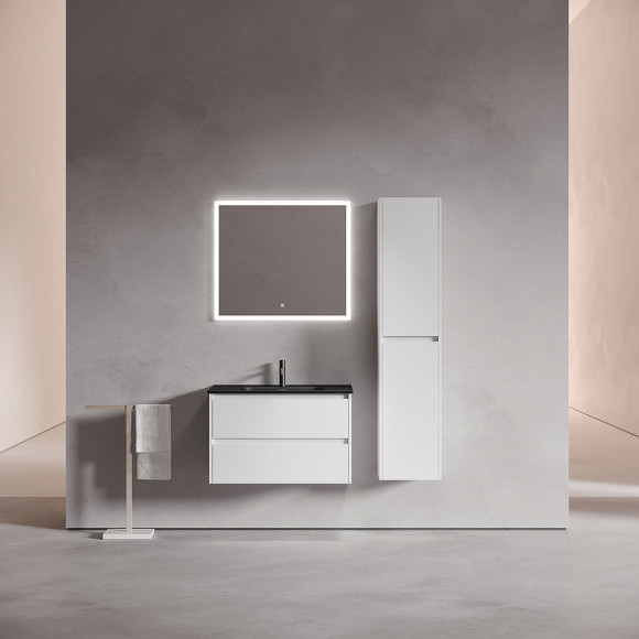 Тумба под раковину Sancos Libra 80 LB80W подвесная Белый глянец