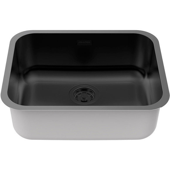 Кухонная мойка Paulmark Vello 53 Uni VE53-MBN Черная матовая Кухонная мойка Paulmark Vello 53 Uni VE53-MBN Черная матовая