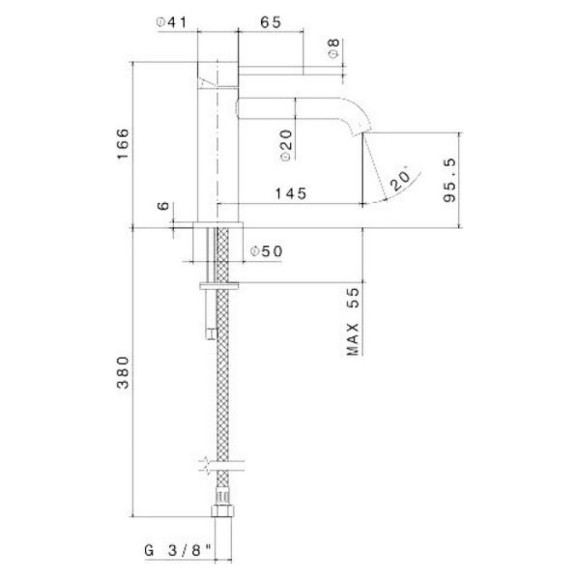 Смеситель для раковины Kerama Marazzi Eterna 69612XKM.59.067 Брашированная медь Смеситель для раковины Kerama Marazzi Eterna 69612XKM.59.067 Брашированная медь