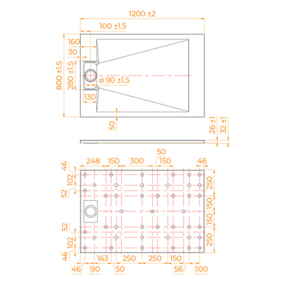Душевой поддон из стеклопластика RGW TUS-W 120x80 553702812-01 Белый Душевой поддон из стеклопластика RGW TUS-W 120x80 553702812-01 Белый
