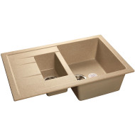 Кухонная мойка GranFest Quadro GF-Q775KL Песочная Кухонная мойка GranFest Quadro GF-Q775KL Песочная