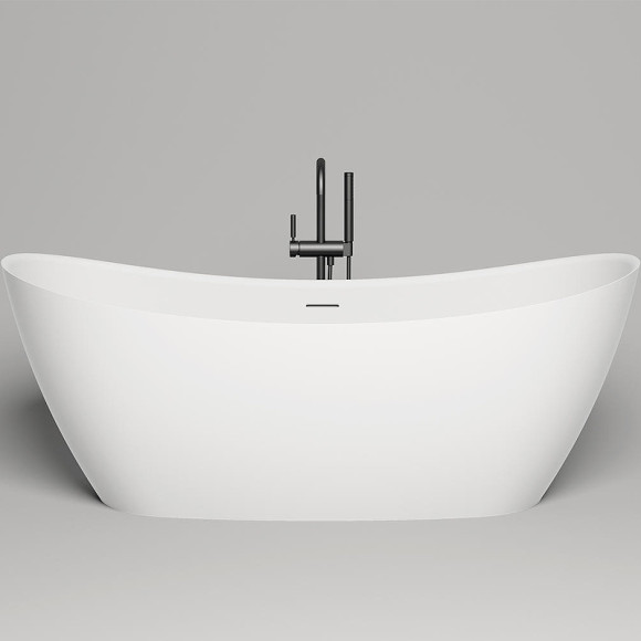 Ванна из искусственного камня Salini Noemi 185х80 101811SM Белая матовая Ванна из искусственного камня Salini Noemi 185х80 101811SM Белая матовая