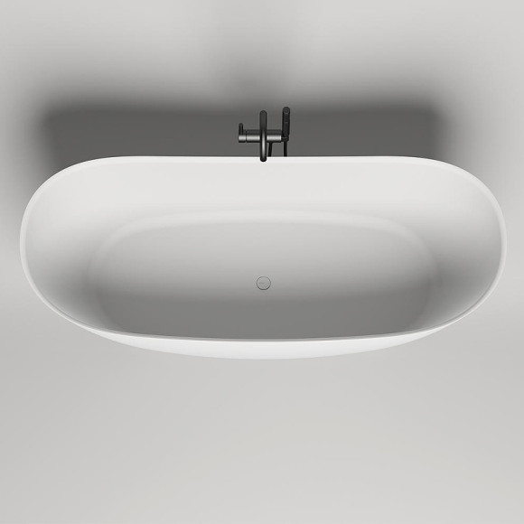 Ванна из искусственного камня Salini Noemi 185х80 101811SM Белая матовая Ванна из искусственного камня Salini Noemi 185х80 101811SM Белая матовая