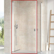 Душевая дверь Ravak Chrome CRV1-100 1QVA0101Z1 профиль Белый стекло Transparent