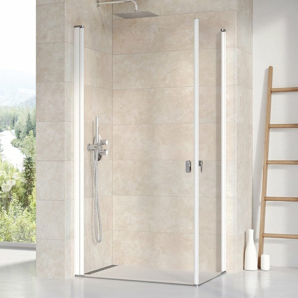 Душевая дверь Ravak Chrome CRV1-100 1QVA0101Z1 профиль Белый стекло Transparent Душевая дверь Ravak Chrome CRV1-100 1QVA0101Z1 профиль Белый стекло Transparent