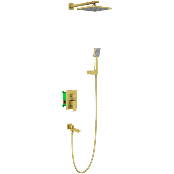 Душевая система Timo Selene SX-3069/17SM Золото матовое Душевая система Timo Selene SX-3069/17SM Золото матовое