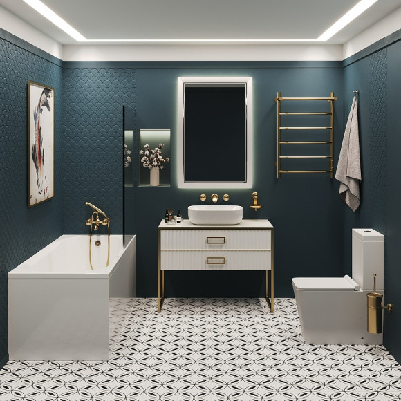 Акриловая ванна Corpa Nera Milano 170x70 CN05009WH без гидромассажа