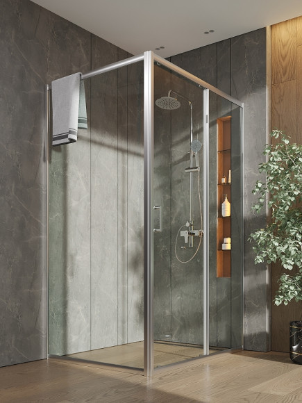 Душевой уголок Orange 120x90 E23-12090TCR профиль Хром стекло прозрачное Душевой уголок Orange 120x90 E23-12090TCR профиль Хром стекло прозрачное