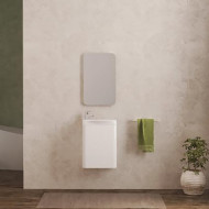 Тумба под раковину Velvex Bio 40 tp.BIO.BIO.MAXI.40.1D Белая глянцевая