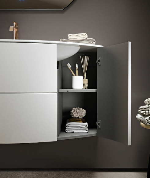 Тумба под раковину Cezares Eden 90 55146 подвесная Bianco Lucido