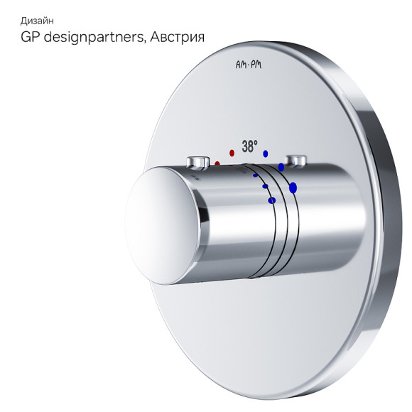 Смеситель для душа AM.PM Like F8075500 с термостатом Хром