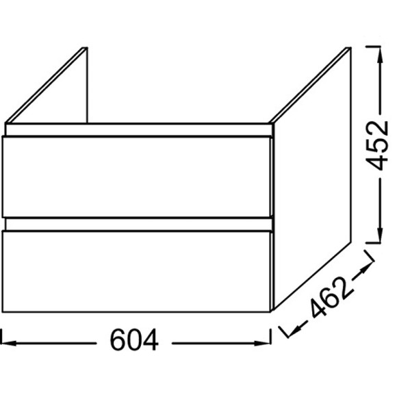 Тумба под раковину Jacob Delafon Madeleine 60 EB2052-J53 подвесная Черная матовая Тумба под раковину Jacob Delafon Madeleine 60 EB2052-J53 подвесная Черная матовая