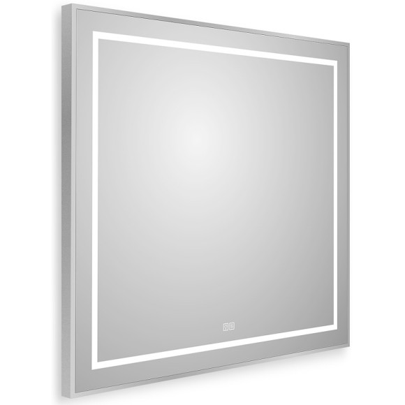 Зеркало BelBagno Kraft 80 SPC-KRAFT-800-800-LED-TCH-WARM с подсветкой Сатин с сенсорным выключателем и подогревом