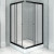 Душевой уголок Radomir Дрим 110x100 R 1-03-6-2-0-1230 профиль Черный стекло прозрачное
