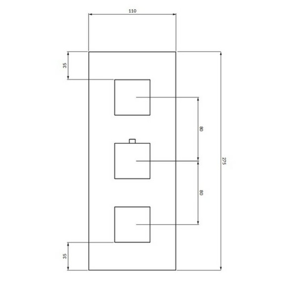 Смеситель для душа Omnires Fresh FR7138ROCR с термостатом Хром Смеситель для душа Omnires Fresh FR7138ROCR с термостатом Хром