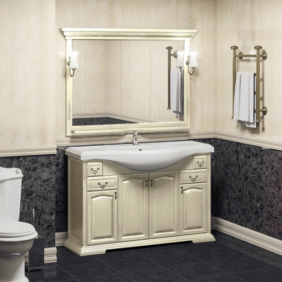 Зеркало Opadiris Риспекто 120 00-00007050 Слоновая кость с выключателем Зеркало Opadiris Риспекто 120 00-00007050 Слоновая кость с выключателем