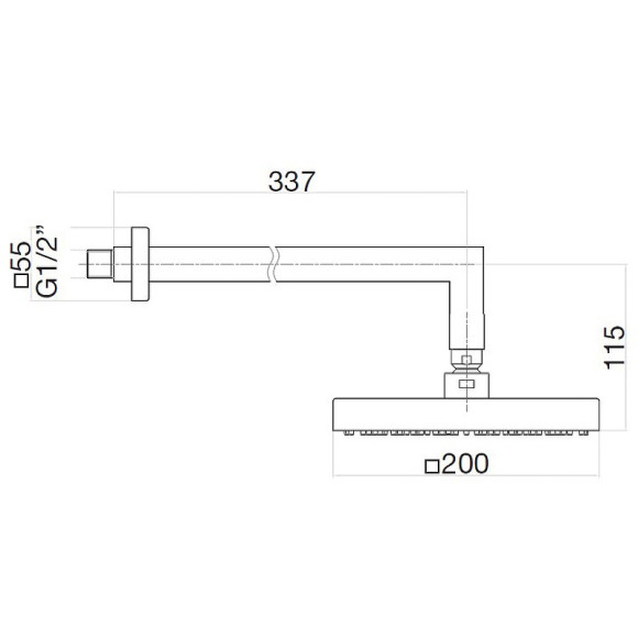 Верхний душ Webert AC0840794 Золото матовое Верхний душ Webert AC0840794 Золото матовое