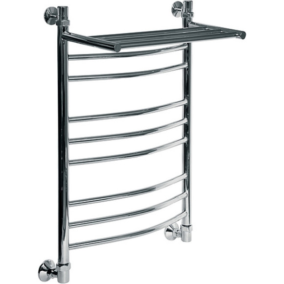 Водяной полотенцесушитель Ника Arc ЛД/ВП (г2) 80x40 с полкой Хром Водяной полотенцесушитель Ника Arc ЛД/ВП (г2) 80x40 с полкой Хром