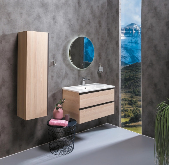 Тумба под раковину Boheme Armadi Art Capolda 85 849-085-LW подвесная Light Wood