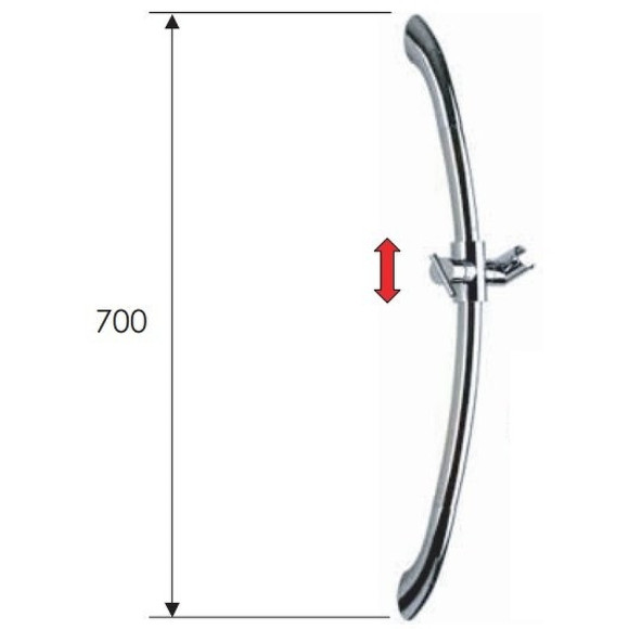 Душевая штанга Remer 310M Хром Душевая штанга Remer 310M Хром