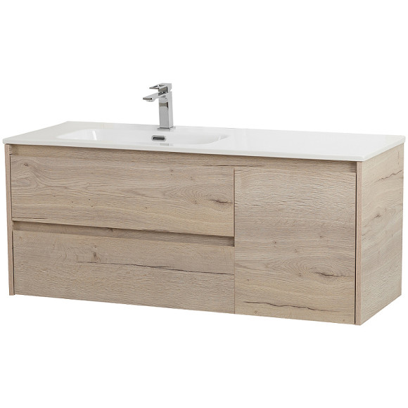 Тумба под раковину BelBagno Kraft 100 L KRAFT-1000-2C-1A-SO-RGB-L подвесная Rovere Galifax Bianco Тумба под раковину BelBagno Kraft 100 L KRAFT-1000-2C-1A-SO-RGB-L подвесная Rovere Galifax Bianco