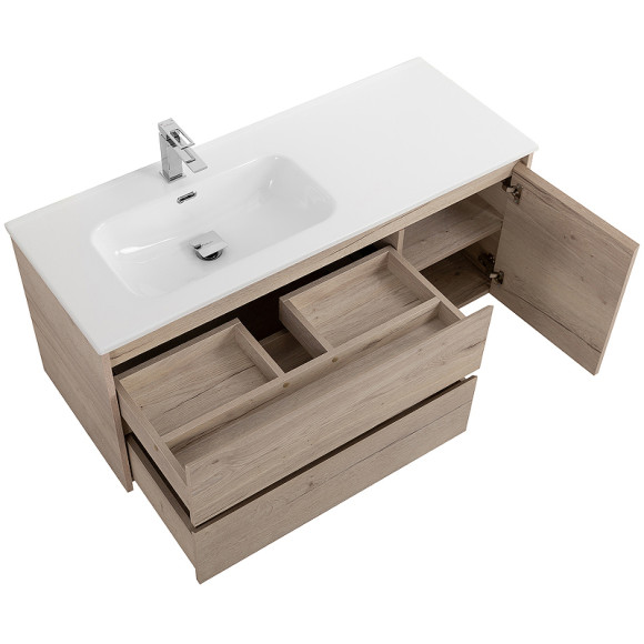 Тумба под раковину BelBagno Kraft 100 L KRAFT-1000-2C-1A-SO-RGB-L подвесная Rovere Galifax Bianco Тумба под раковину BelBagno Kraft 100 L KRAFT-1000-2C-1A-SO-RGB-L подвесная Rovere Galifax Bianco