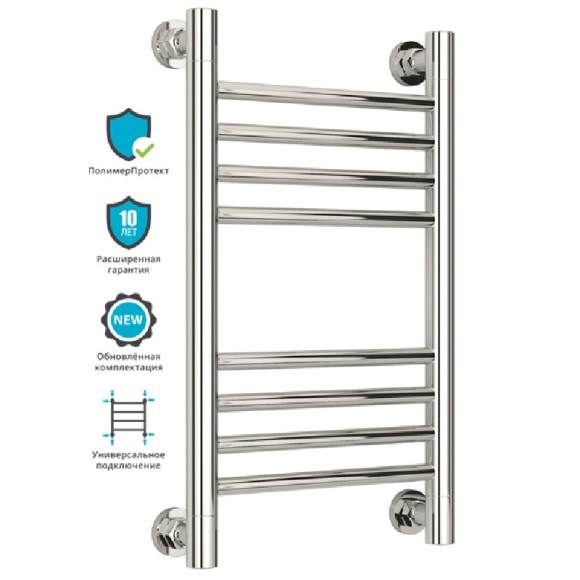 Водяной полотенцесушитель Сунержа Богема прямая 500х300 Хром Водяной полотенцесушитель Сунержа Богема прямая 500х300 Хром