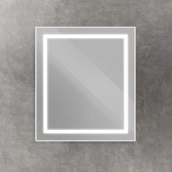 Зеркало BelBagno Kraft 70 SPC-KRAFT-700-800-SENS-AL с подсветкой Сатин с сенсорным выключателем