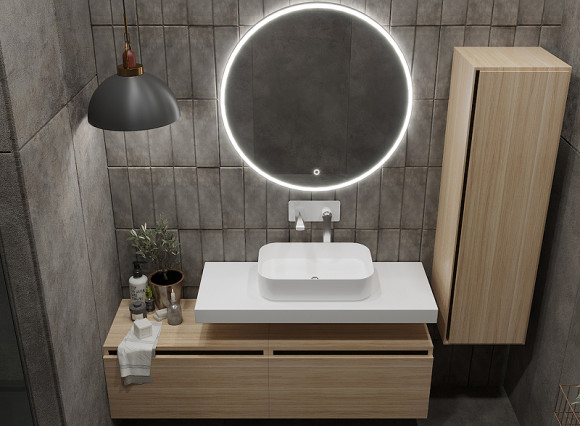 Тумба Boheme Armadi Art Vallessi UNO-S 100 897-100-L подвесная Light oak