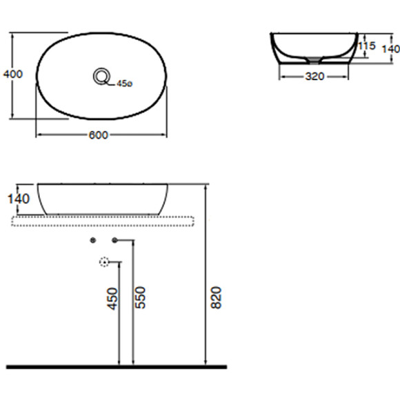 Раковина-чаша Azzurra Elegance Circle 60 ELLA060400C0BI/(ECI60 bi*0) Белая Раковина-чаша Azzurra Elegance Circle 60 ELLA060400C0BI/(ECI60 bi*0) Белая