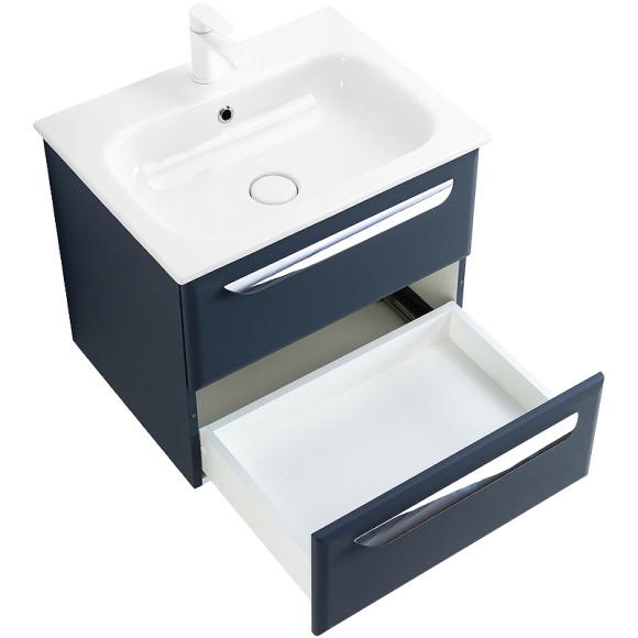 Тумба под раковину Cezares Eco-Cer 60 ECO-CER-600-2C-SO-GR-P подвесная Grafito без ручек