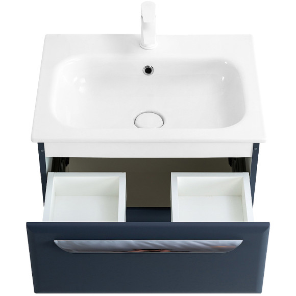 Тумба под раковину Cezares Eco-Cer 60 ECO-CER-600-2C-SO-GR-P подвесная Grafito без ручек