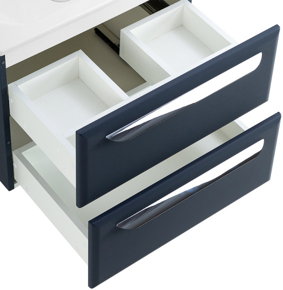 Тумба под раковину Cezares Eco-Cer 60 ECO-CER-600-2C-SO-GR-P подвесная Grafito без ручек