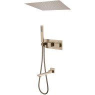 Душевая система Abber Daheim AF8254G с термостатом Золото матовое Душевая система Abber Daheim AF8254G с термостатом Золото матовое