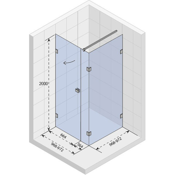 Душевой уголок Riho SZ Scandic NXT X204 100х100 L G001091120 (GX08052C1) профиль Хром стекло прозрачное Душевой уголок Riho SZ Scandic NXT X204 100х100 L G001091120 (GX08052C1) профиль Хром стекло прозрачное
