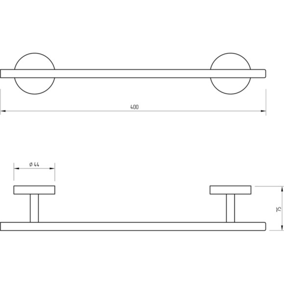 Полотенцедержатель Migliore Fortis 31766 Черный матовый Полотенцедержатель Migliore Fortis 31766 Черный матовый