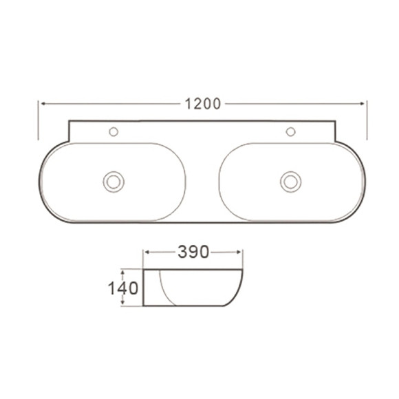 Раковина SantiLine 120 SL-2113 двойная Белая Раковина SantiLine 120 SL-2113 двойная Белая