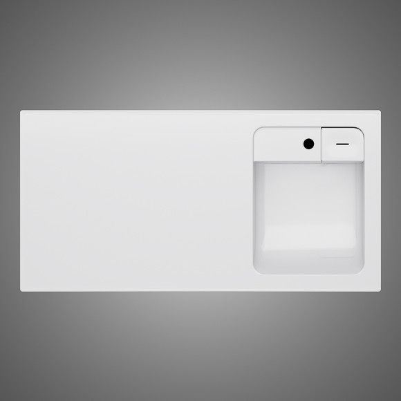 Раковина AM.PM X-Joy 100 R M85AWPR1001WG с местом под стиральную машину Белая Раковина AM.PM X-Joy 100 R M85AWPR1001WG с местом под стиральную машину Белая