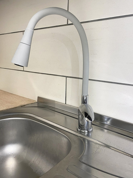 Смеситель для кухни Rav Slezak Sazava SA506.5/13S Серый Хром Смеситель для кухни Rav Slezak Sazava SA506.5/13S Серый Хром