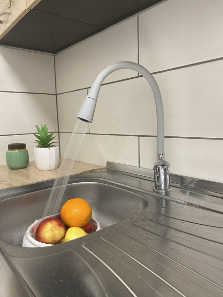 Смеситель для кухни Rav Slezak Sazava SA506.5/13S Серый Хром Смеситель для кухни Rav Slezak Sazava SA506.5/13S Серый Хром